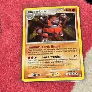 Rhyperior #12 – Pokémon Diamond & Pearl Holo – As Pictured